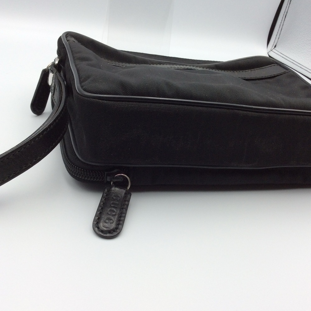 Gucci Black travel/toiletry case canvas with leather trim - Picture 9 of 9